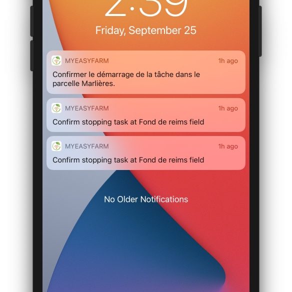 MyEasyFarm Driver notifications - Image de MyEasyFarm